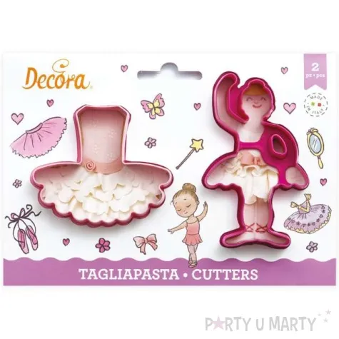 foremka do ciasteczek balerina i tutu decora 2 szt