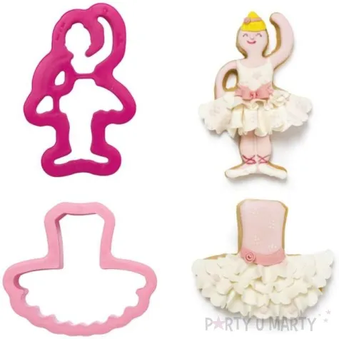 foremka do ciasteczek balerina i tutu decora 2 szt