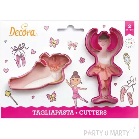 foremka do ciasteczek baletnica i pantofelek decora 2 szt