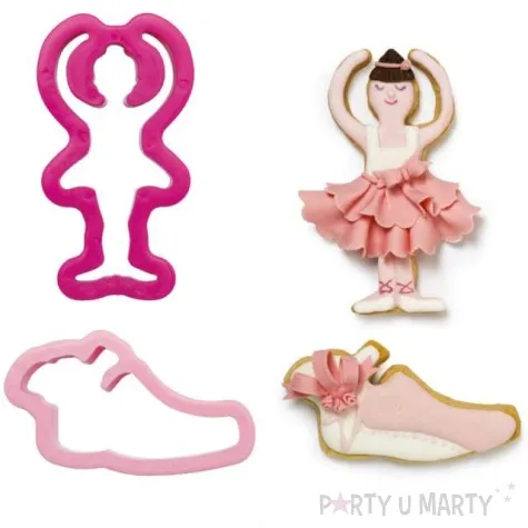 foremka do ciasteczek baletnica i pantofelek decora 2 szt