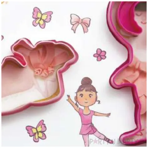 foremka do ciasteczek baletnica i pantofelek decora 2 szt