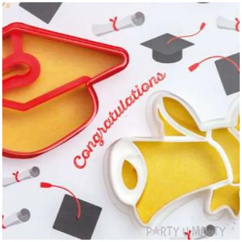 foremka do ciasteczek dyplom i czapka biret decora 2 szt