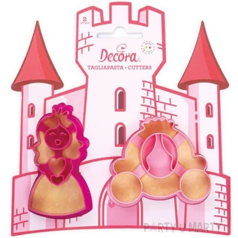 foremka do ciasteczek ksiezniczka w karecie decora 2 szt