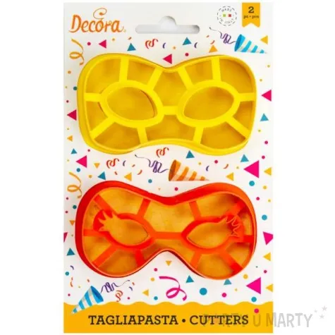 foremka do ciasteczek maski karnawalowe decora 2 szt