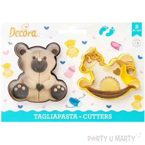 foremka do ciasteczek mis i konik na biegunach decora 2 szt