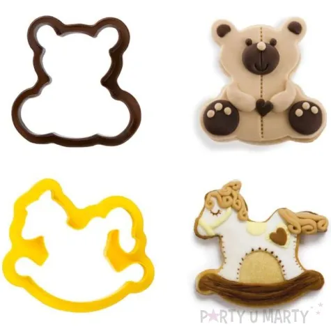 foremka do ciasteczek mis i konik na biegunach decora 2 szt