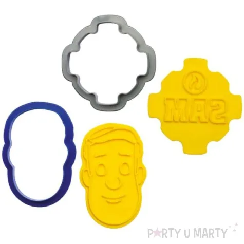 foremka do ciasteczek strazak sam i odznaka decora 4 szt