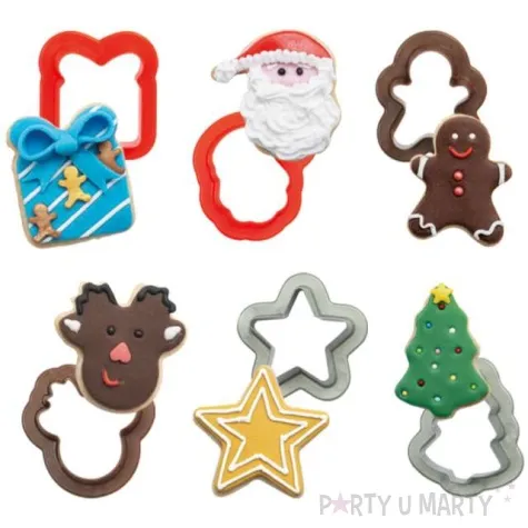 foremka do ciasteczek swiateczny mix decora 6 szt