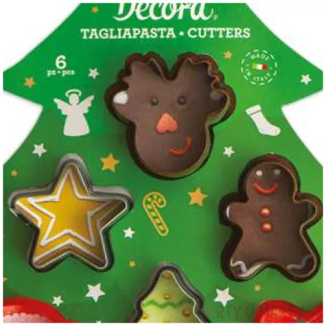 foremka do ciasteczek swiateczny mix decora 6 szt