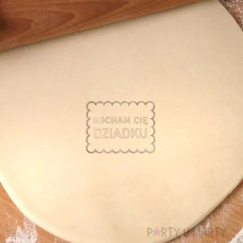 foremka dzien dziadka kocham cie dziadku 68x88 czerwony brokat