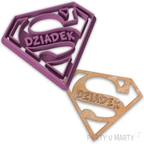 foremka dzien dziadka super dziadek 93x78 mm fioletowy