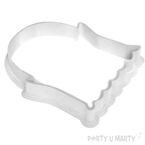 foremka halloween duszek obrys mlekolak 77x67 mm biala metaliczna