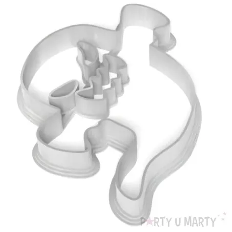 foremka halloween duszek straszny 90x80 mm biala metaliczna