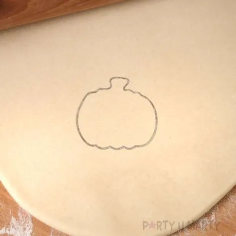 foremka halloween dynia obrys midi 80x88 mm pomaranczowa metaliczna