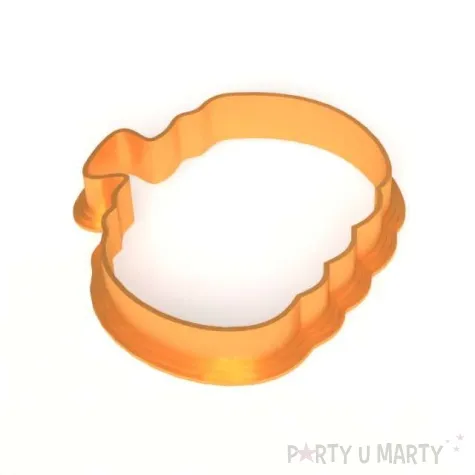 foremka halloween dynia obrys mini 68x63 mm pomaranczowa metaliczna