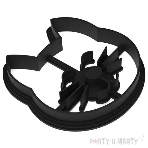 foremka halloween kot mruczek 84x84 mm czarny