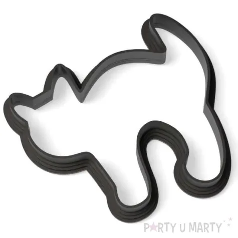 foremka halloween kot najezony 76x83 mm czarna metaliczna