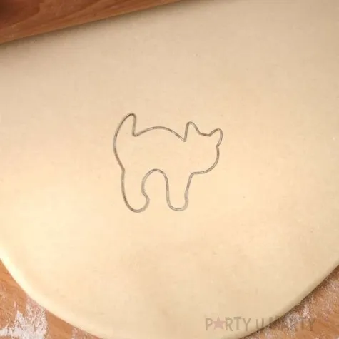 foremka halloween kot najezony 76x83 mm czarna metaliczna