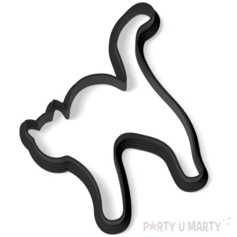 foremka halloween kot wystraszony 98x12 mm czarna