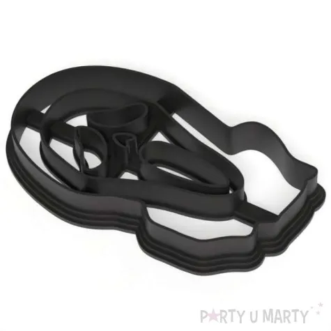 foremka halloween krzyk 55x95 mm czarna metaliczna