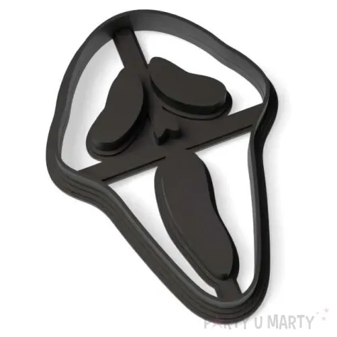 foremka halloween krzyk wiekszy 63x88 mm czarna metaliczna