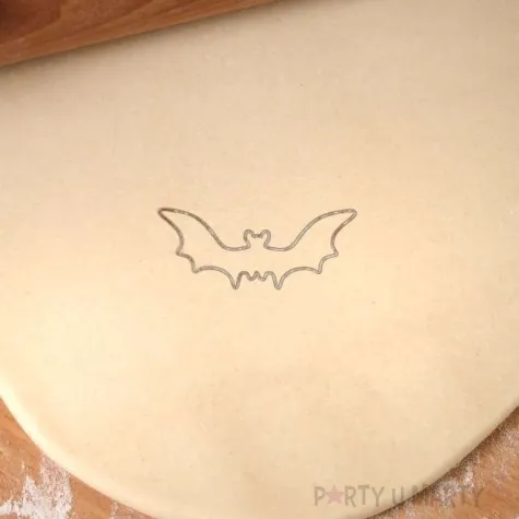 foremka halloween nietoperz mroczek 98x48 mm czarna metaliczna