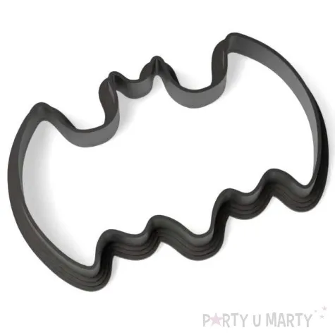 foremka halloween nietoperz nocek 57x12 mm czarna metaliczna