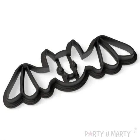 foremka halloween nietoperz smieszek 38x108 mm czarna metaliczna