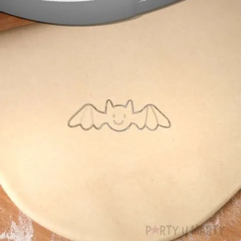 foremka halloween nietoperz smieszek 38x108 mm czarna metaliczna