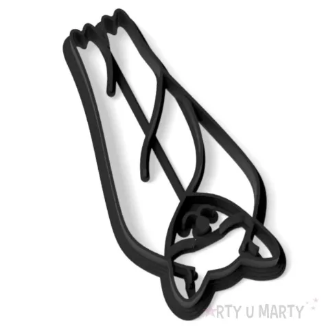 foremka halloween nietoperz wiszacy 50x97 mm czarna