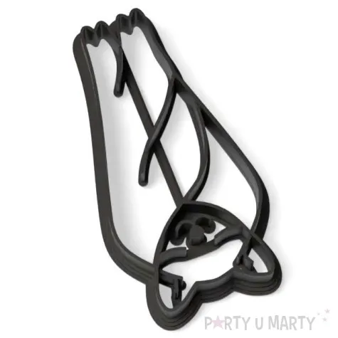 foremka halloween nietoperz wiszacy 50x97 mm czarna metaliczna