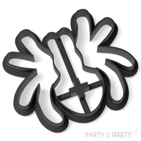 foremka halloween pajaczek uroczy 73x86 mm czarna metaliczna