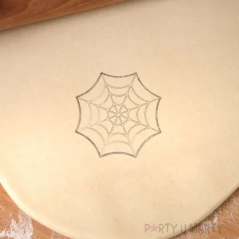 foremka halloween pajeczyna 87x87mm czarna metaliczna