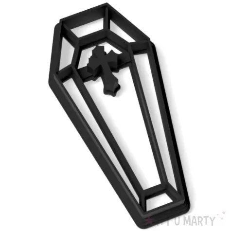 foremka halloween trumienka dwupoziomowa 48x92 mm czarna