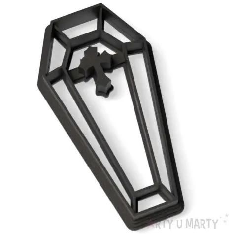 foremka halloween trumienka dwupoziomowa 48x92 mm czarna metaliczna