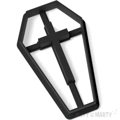 foremka halloween trumna z krzyzem 57x88mm czarna