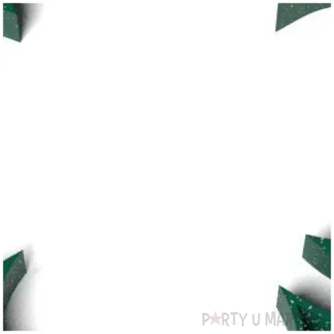 foremka koniczynka obrys zielony brokat 87x91 mm