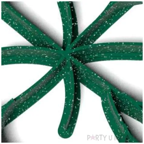 foremka koniczynka pelna zielony brokat 87x91 mm