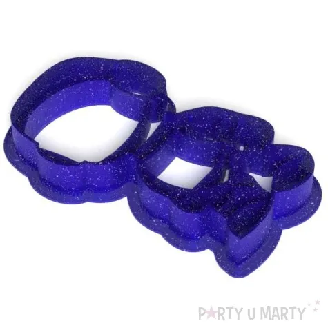 foremka kosmos astronauta classic niebieska brokatowa 92x54 mm