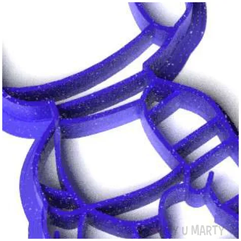 foremka kosmos astronauta classic niebieska brokatowa 92x54 mm