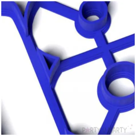 foremka liczba 18 67x80 mm niebieska