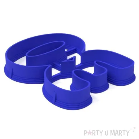 foremka liczba 30 60x80 mm niebieska