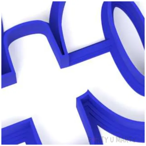 foremka liczba 40 60x80 mm niebieska