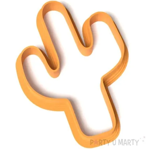 foremka meksykanskie party kaktus obrys 87x63 mm pomaranczowa