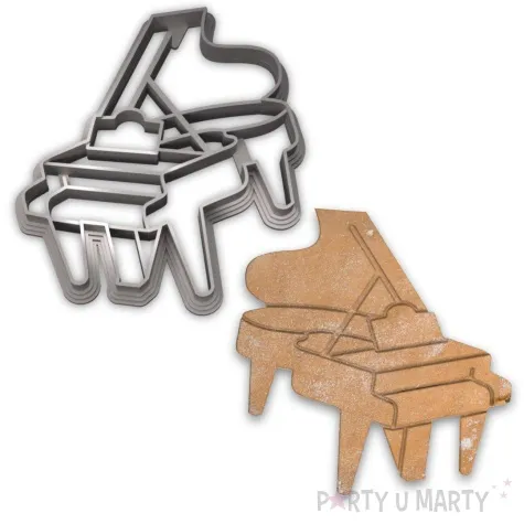 foremka muzyka fortepian 92x92 mm srebrny