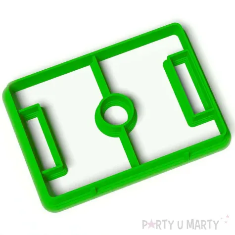 foremka pilka nozna boisko 88x62 mm zielona