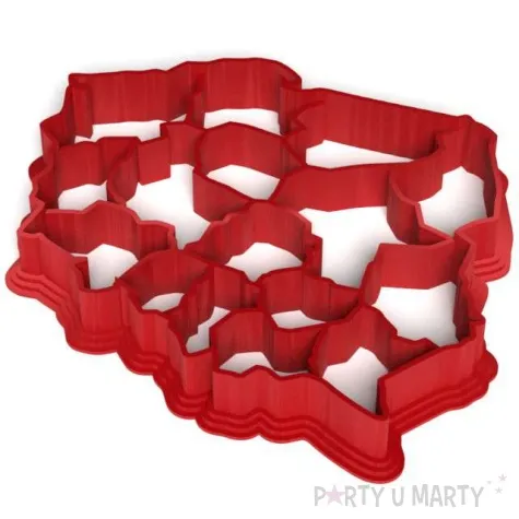 foremka polska wojewodztwa czerwona 83x78 mm