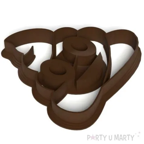 foremka poop kupa emoji usmiechnieta lux 91x86 mm brazowa