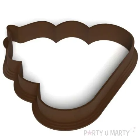 foremka poop kupa kontur 79x77 mm brazowa