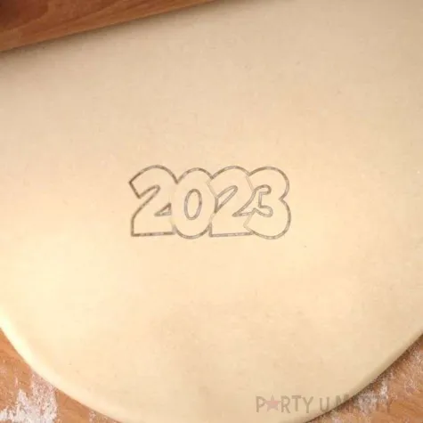 foremka sylwester 2023 96x46 mm zloty